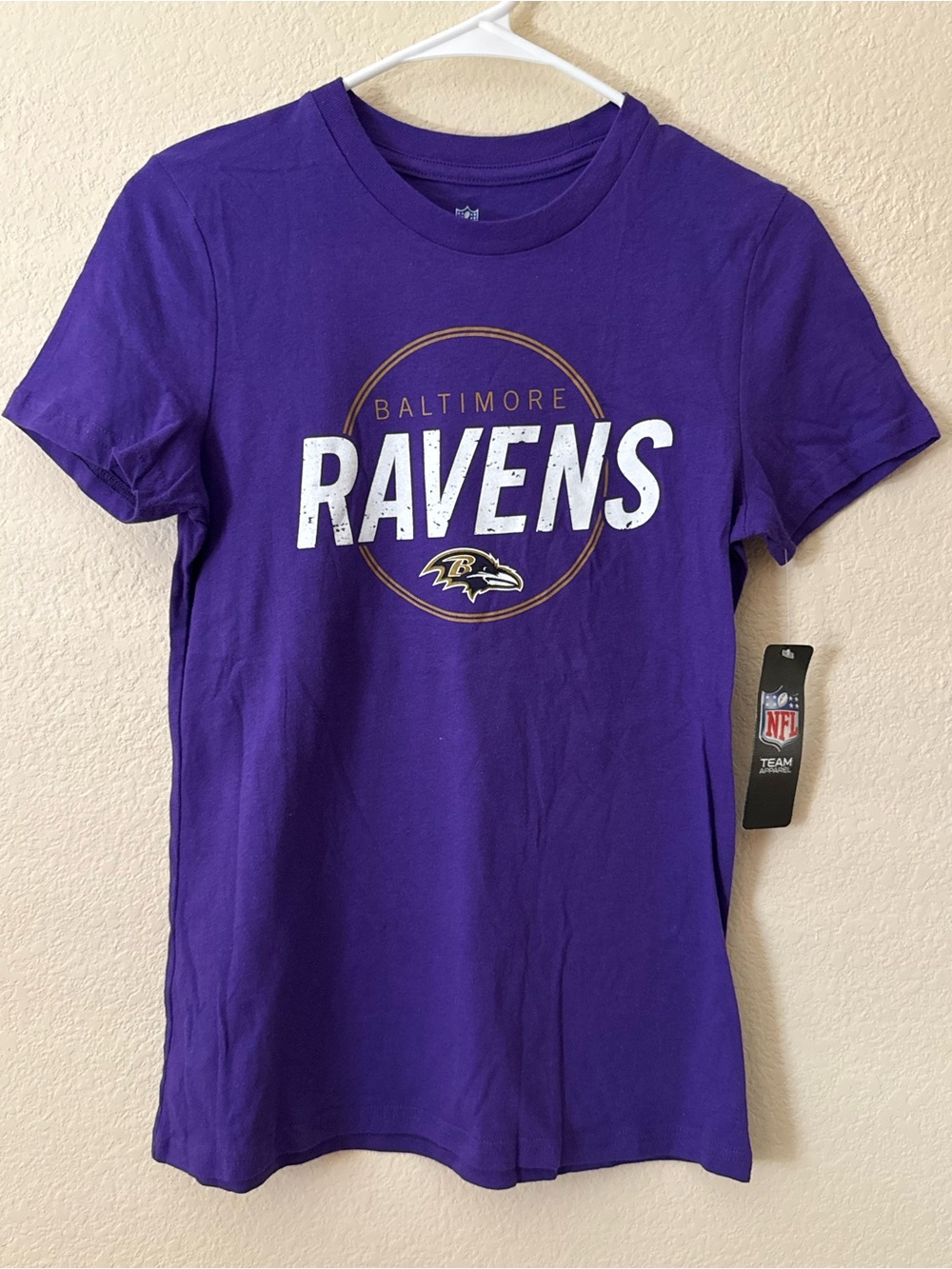 NFL Team Apparel Baltimore Ravens NFL Youth Purple TShirt Size XL Licensed NWT